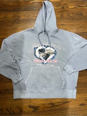 VANS Playa del Amor Lower Beach Light Blue Graphic Hoodie